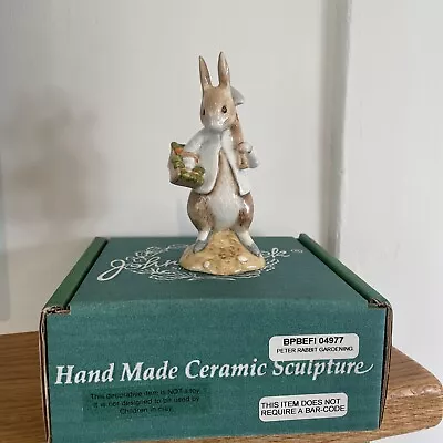 Buy Beswick Beatrix Potter Peter Rabbit Gardening Figure With Box • 11.99£
