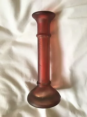 Buy Hand Painted Spanish Red Glass Candlestick Holder • 9.99£