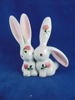 Buy Plichta Kissing Rabbits Clover Wemyss Style Height 14cm • 8.99£