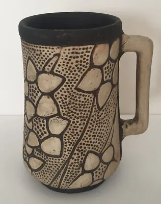 Buy Weller American Art Pottery Burntwood Claywood Stylized Flowers Mug Cup • 38.50£