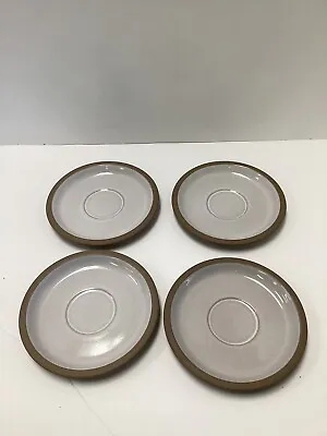 Buy Wedgewood Midwinter Stoneware Set Of 4 I6.5” Saucer Plates Natural Brown Taupe • 18.89£