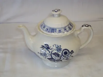 Buy Vintage J & G Meakin Classic White Blue Nordic 1.5 Pint Teapot • 18£