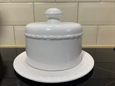 Buy Carlton Ware Gourmet White Covered Cheese Butter  Cloche Cake • 5£