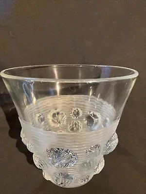 Buy Verlys Signed Art Deco Satin/clear  Glass Vase Les Coquillages • 85£