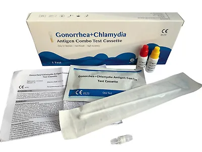 Buy Chlamydia Gonorrhea Test (Male Or Female) Swab Tests STI STD Kit Test GP Home CE • 13.95£
