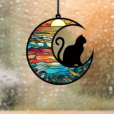 Buy Stained Glass Suncatchers Window Hangings Ornament Memorial Gifts Wall Art Decor • 3.59£