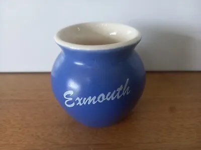 Buy Blue Devonware Pottery Bowl Posy Vase Exmouth Small • 1.50£