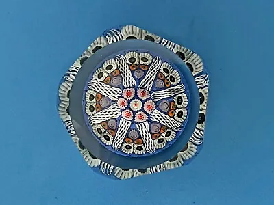Buy Rare Strathearn Spoke And Cane Art Glass Paperweight • 45£