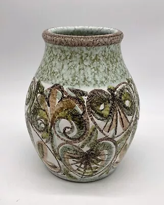 Buy Bourne Denby Glyn Colledge 7inch Vase Signed Green C3 • 19.99£