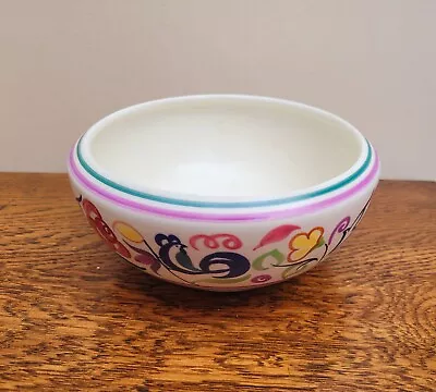 Buy Vintage Poole Pottery Hand Painted Bowl Cockerel  Pattern • 10£