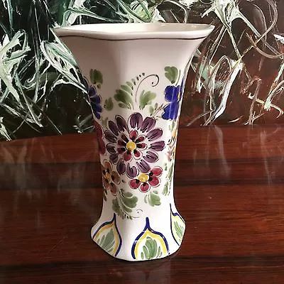 Buy Makkum Holland Handcraft - Beautiful Vase With Floral Decoration • 20.16£