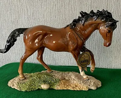 Buy ROYAL DOULTON HORSE THE WINNER MODEL No. DA 154B BROWN GLOSS PERFECT • 70£