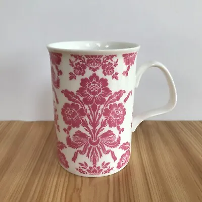 Buy Laura Ashley Tatton Cerise Fine Bone China Mug 10cm Tall Pink Floral 2009 • 8£