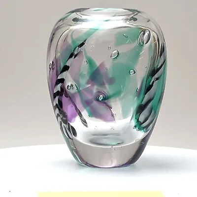 Buy Kosta Boda BERTIL VALLIEN Vase - Art Glass Atelier Signed ( Video) • 153.73£