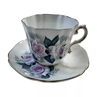 Buy Vtg Royal Grafton Teacup Saucer England Pink Roses Gold Trim Coffee Tea Cup • 15.37£
