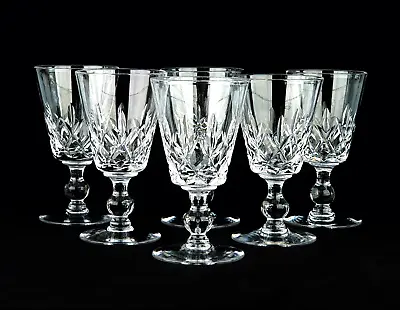 Buy Six Stuart Ashford Crystal Cut Glass  Sherry Glasses • 22£