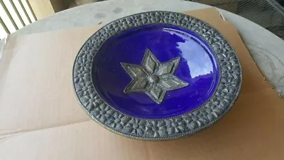Buy Middle East-Northern Africa Pottery Bowl With Metal Trim  • 28.45£