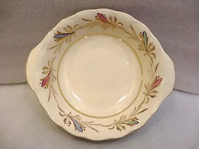 Buy Grindley Cream Petal China Dish Bowl Embossed Gold Trim & Deco Flowers 1920's? • 22.99£