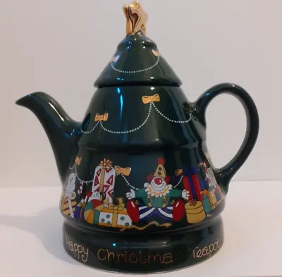 Buy Vintage Wade Collectable China Christmas Tree English Life Teapot • 19.99£