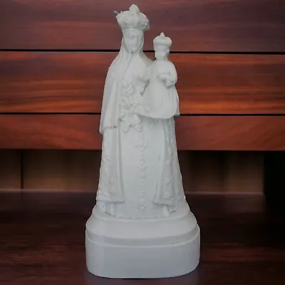 Buy Late 19th Century French Parian Ware Bisque Madonna And Child Statuette • 168.90£