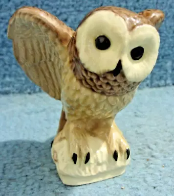Buy (RARE) Charm Of Creamware Pottery 8.5cm 111g Pottery Wily Owl (BARGAIN) • 5.99£