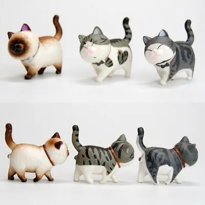 Buy Lovely Solid Cats Figurines Free Standing Tabletop Kitten Dolls Ornaments • 12.36£