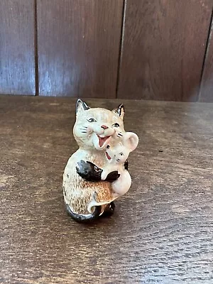 Buy RARE Beswick Vintage Laughing Cat & Mouse England Figurine  # 2100 • 28.44£