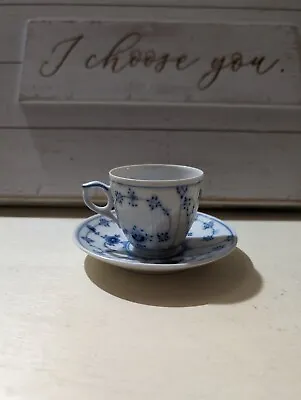 Buy Royal Copenhagen Blue Fluted Tea Cup And Saucer 054 And 055 • 113.79£