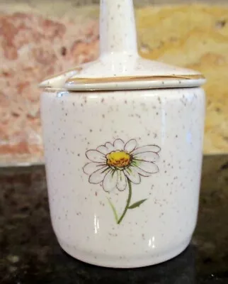 Buy Vintage Kernewek Cornish Stoneware  Daisy  Design Mustard Pot. • 3.99£