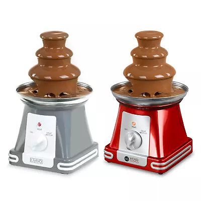 Buy Electric Chocolate Fountain Fondue Set 3 Tiers Mini Melting Machine For Parties • 22.94£