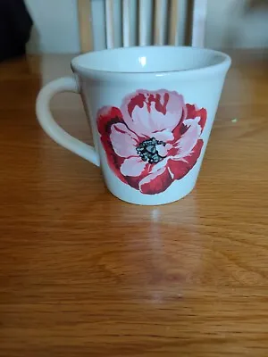 Buy Laura Ashley Home Poppy Flower Floral Mug Cup VGC Free UK P&P • 12£