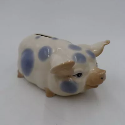 Buy Studio Szeiler Blue Spotted Pig Moneybox - Ceramic • 13£
