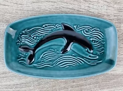 Buy Vintage Poole Pottery Pin Dish Dolphin Pattern. • 10£