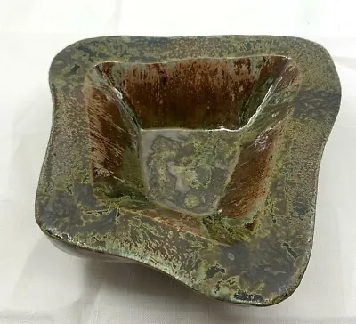 Buy Vintage Art Pottery Bowl With Beautiful Iridescent Glaze Artist Signed Abadie 48 • 133.21£