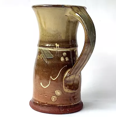 Buy British Studio Art Pottery Stoneware Jug Pitcher Signed Wine Water Rustic • 35£