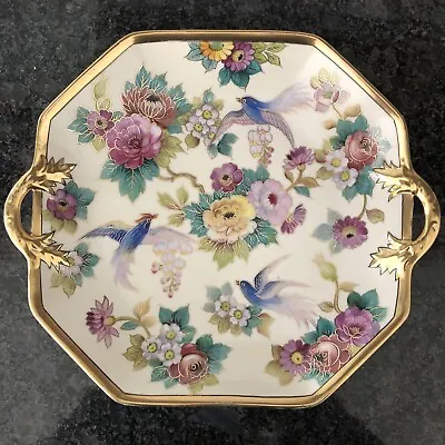 Buy Noritake Rare Double Handled Plate / Platter With Birds & Floral . VGC • 98£