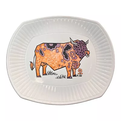 Buy Vintage English Ironstone Pottery Beefeater Plate Bull / Cow Steak • 12£