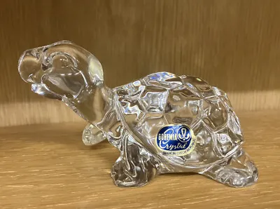 Buy Bohemia Crystal Turtle Paperweight Vgc Excellent Crystal Ornament • 10£