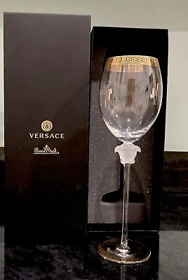 Buy Versace X Rosenthal Medusa D’or Red Wine Glass. BNIB • 220£