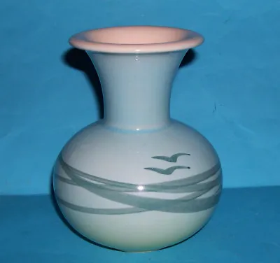 Buy Deco Helsingborg Art Pottery Sweden - Vintage 'Abstract Sea & Birds Theme' Vase. • 45£