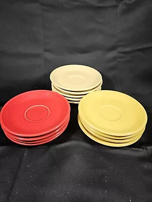 Buy FIESTA Ware Pottery Set Of 13 SAUCERS  Multi Colors • 36.77£