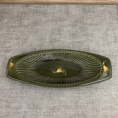 Buy Carlton Ware Art Deco Green Decorative Shallow Dish • 17.99£