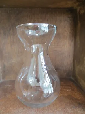Buy VINTAGE Hyacinth Vase Forcing Bulb Glass Clear Blown Glass For Indoor Growing • 5.99£