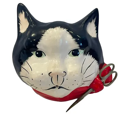 Buy Babbacombe Pottery Tuxedo Cat Face String Twine Dispenser Phillip Laureston • 40.81£
