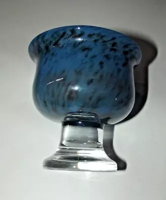 Buy Kosta Boda Bertil Vallien Art Glass Blue Bowl Vgc Polished Pontil Mark • 9.99£