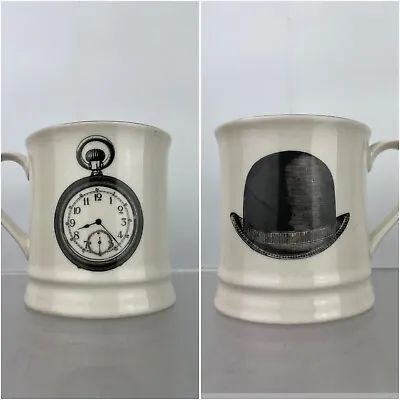 Buy Marks & Spencer Mug Bowler Hat Pocket Watch Gentleman Ceramic Coffee Cup M&S • 7.19£