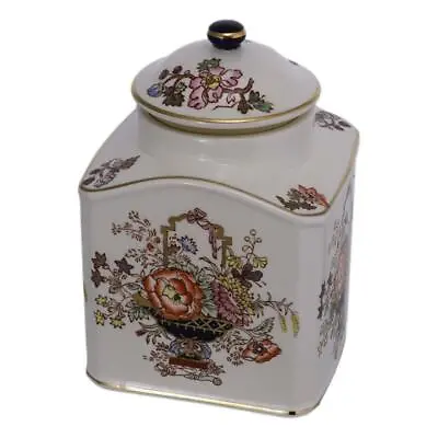 Buy MASONS Ironstone FLOWER BASKET 5  Nankin Jar / Tea Caddy Ltd Ed Museum Design  • 44.99£