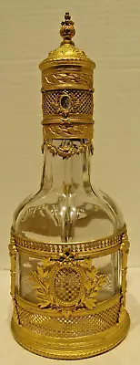 Buy Antique Baccarat Style French Ormolu Mounted Crystal Perfume Liquor Decanter Set • 840.15£