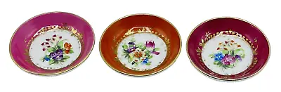 Buy Herend Set Of 3  2 3/4  SMALL DIPPING BOWLS  Floral Pattern With Gold Trim • 39.50£