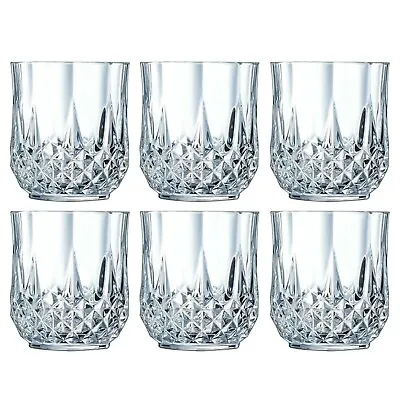 Buy New 6 Pieces Drinking Crystal Glass Water Juice Beverage Whisky Tumbler 290ML UK • 12.75£